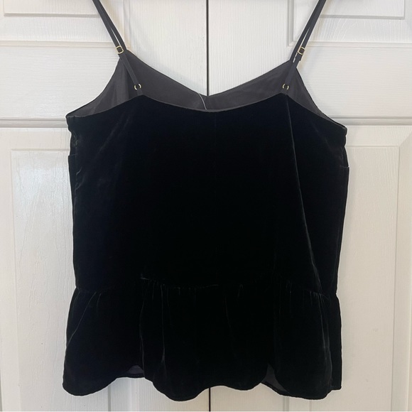 J. Crew Velvet Black Top - Picture 4 of 8
